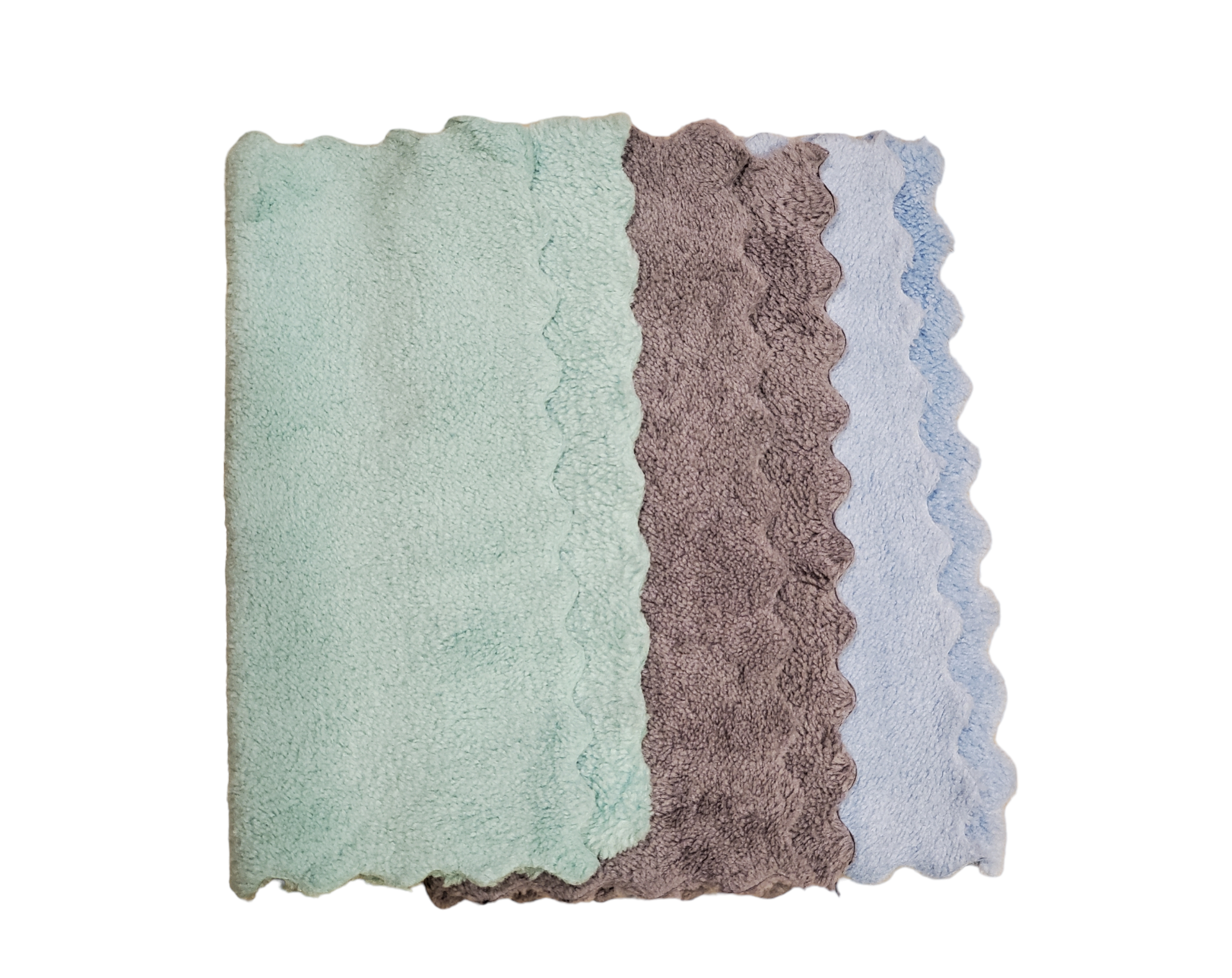 3 Pack Makeup Remover Cloths Green, Gray, Blue